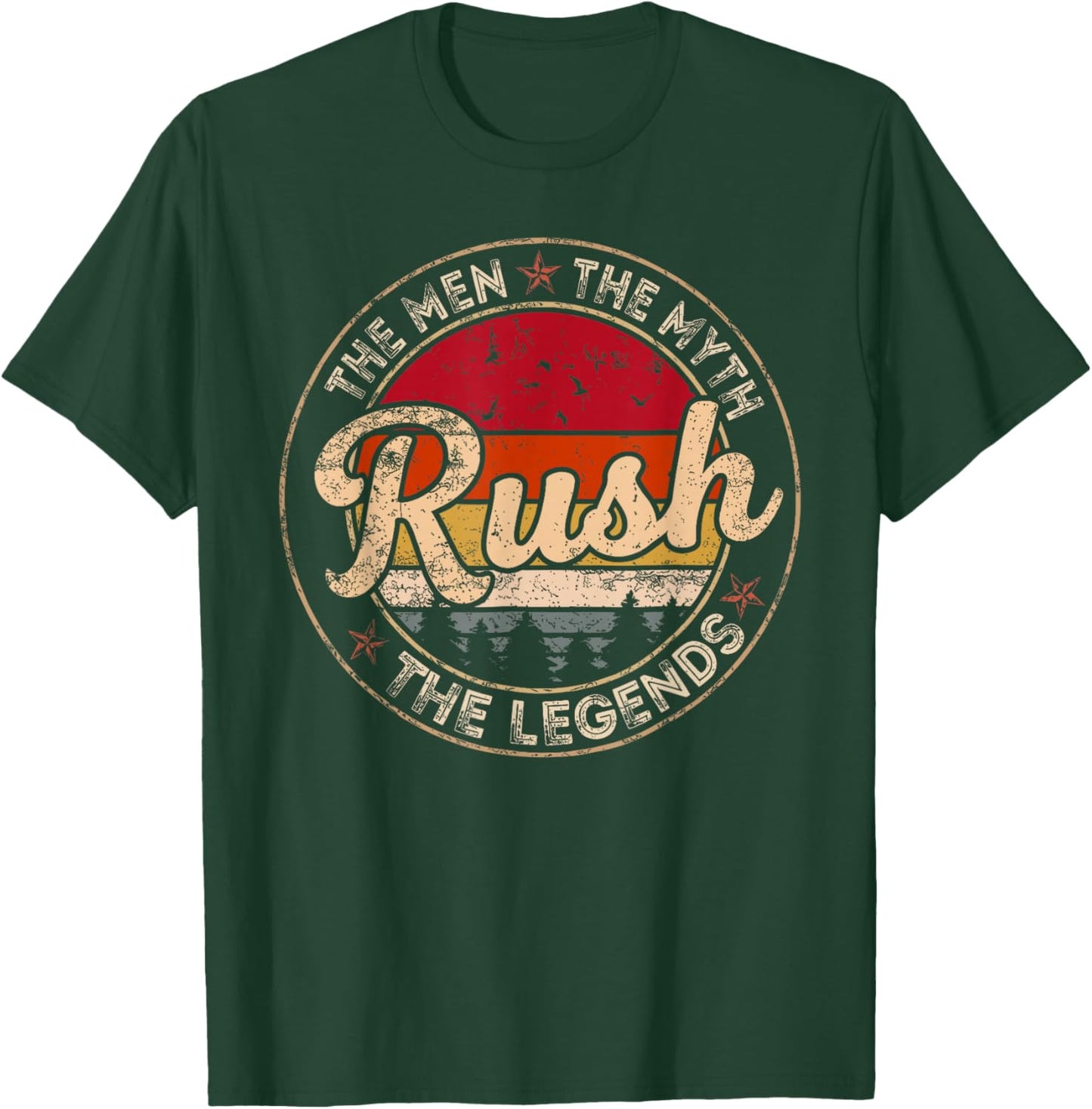 Vintage The Men The Myth Rush Legends Gift Women T-Shirt - T-Shirt | Forest
