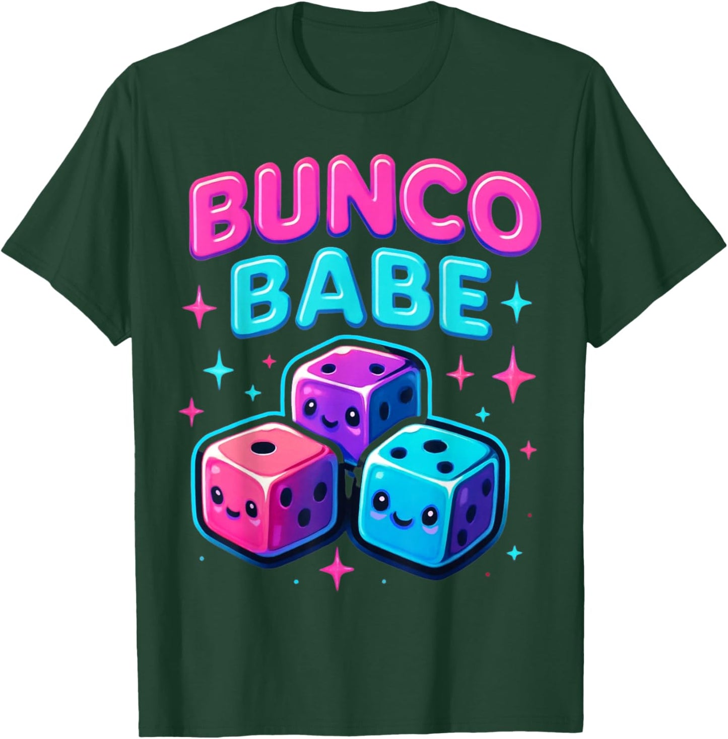 Bunco Babe Funny Bunco Game Night Women T-Shirt - T-Shirt | Forest