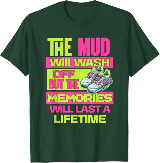 Mudding Princess Shoes Muddy Mud Run Matching Team Off Road T-Shirt - T-Shirt | Forest