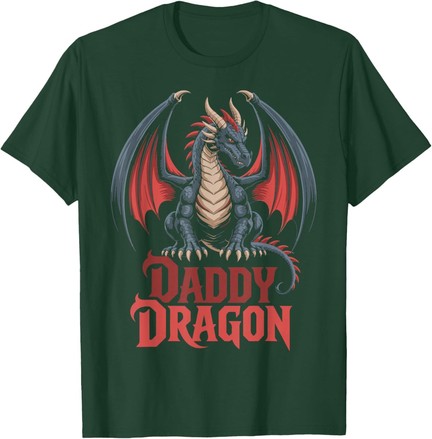 Daddy Dragon Fantasy Theme T-Shirt - T-Shirt | Forest