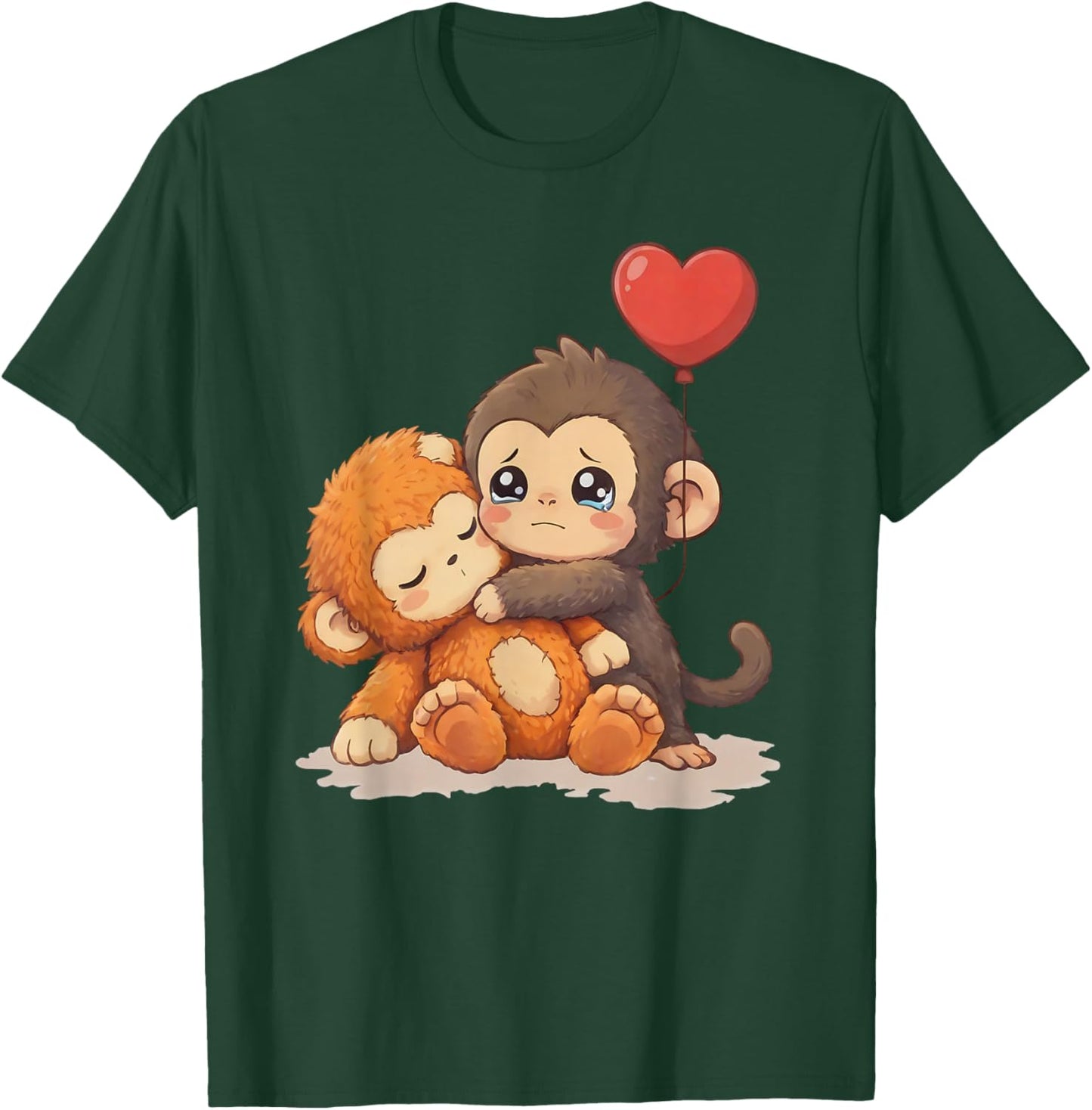 Cute Baby Monkey Punch T-Shirt - T-Shirt | Forest