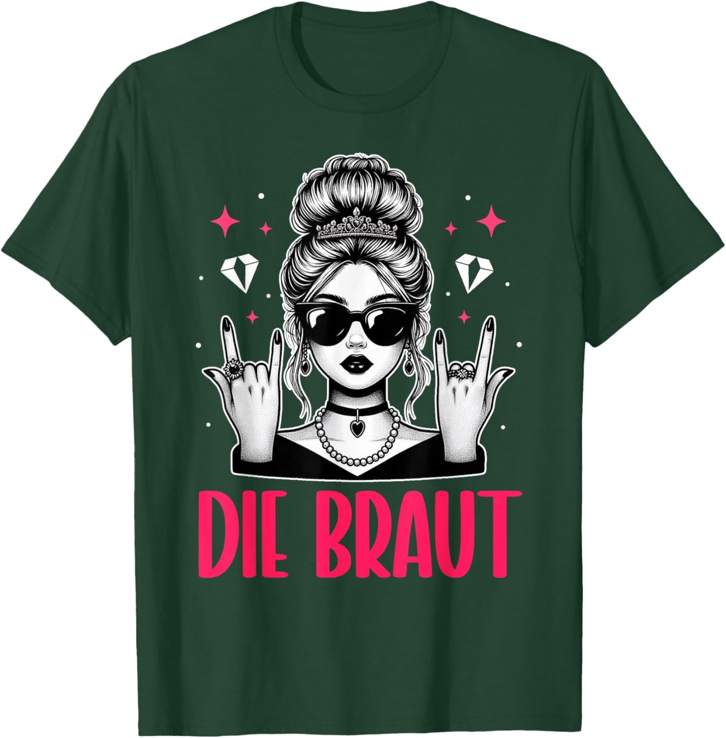 Die Braut Junggesellinnenabschied Bachelorette Trauzeugin T-Shirt - T-Shirt | Forest