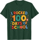 I rocked 100 days of school future rock star music 100th day T-Shirt - T-Shirt | Forest