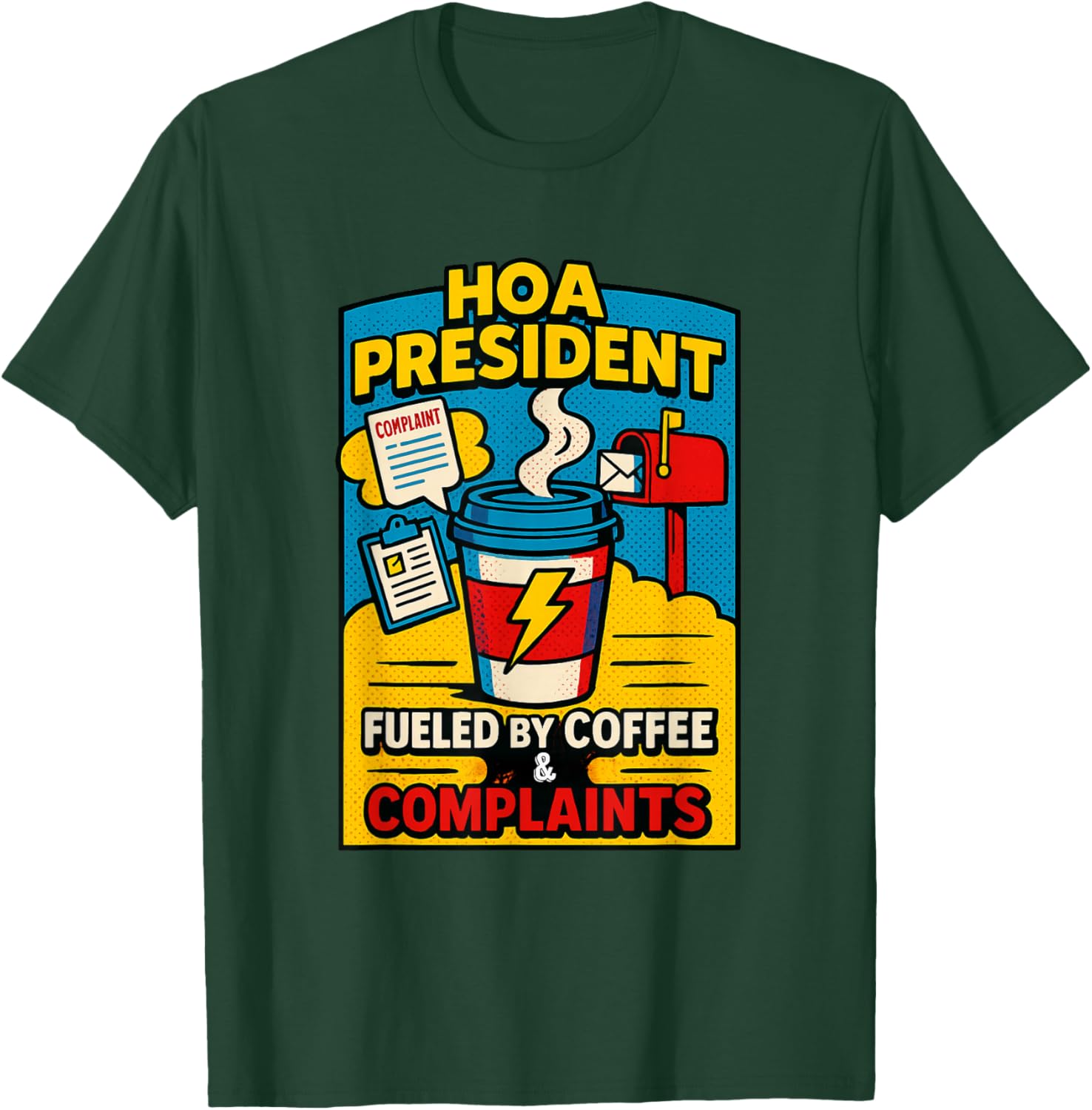 HOA POA President Gift Tumbler Design Funny T-Shirt - T-Shirt | Forest
