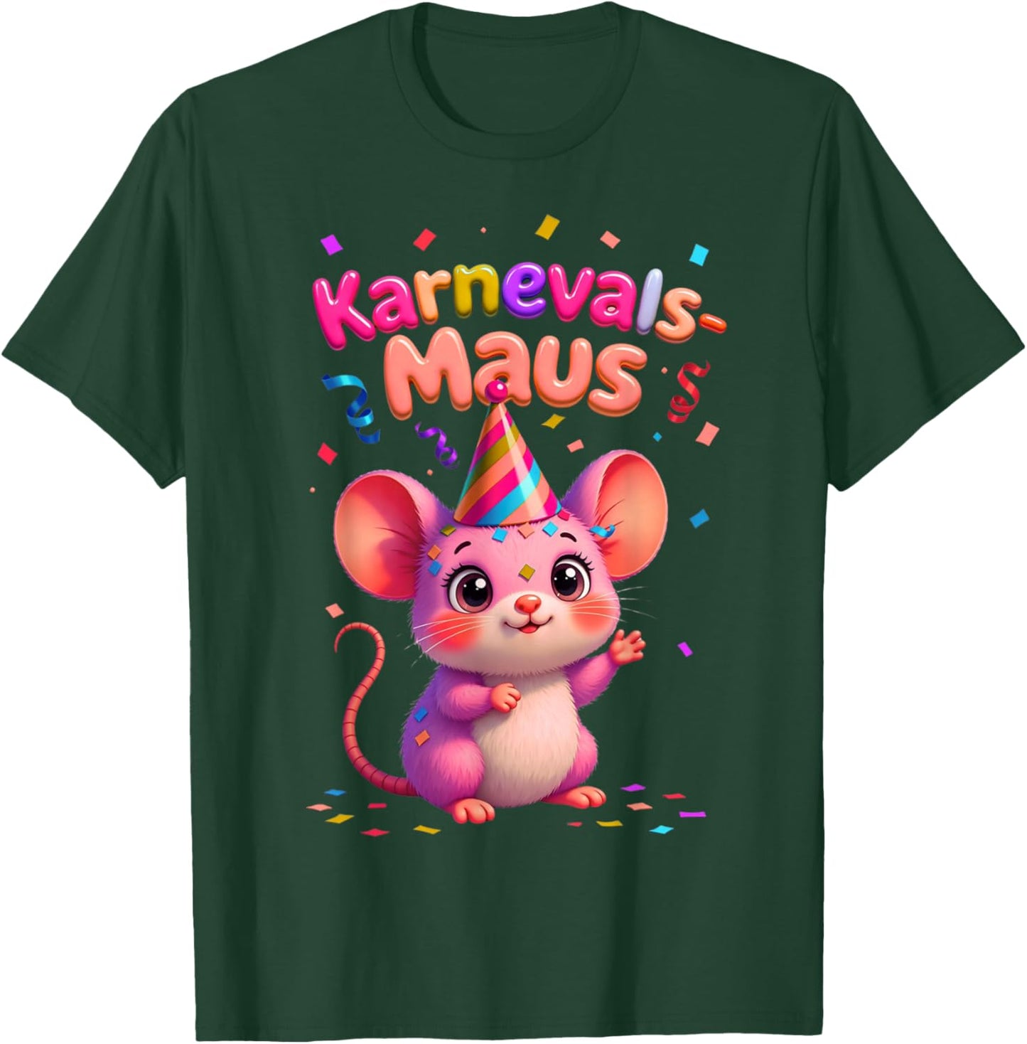 Carnival Mouse Cute Fancy Dress Motif and Children T-Shirt - T-Shirt | Forest