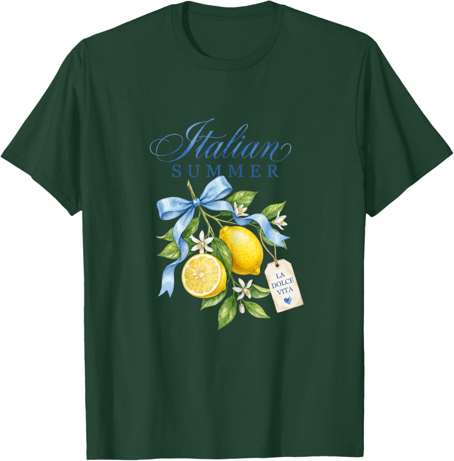 Lemon Graphic Italian Summer T-Shirt - T-Shirt | Forest
