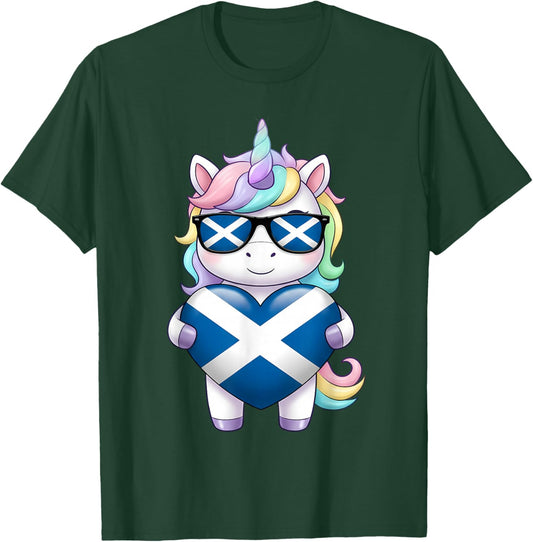 Drapeau écossais Licorne écossais T-Shirt - T-Shirt | Forest