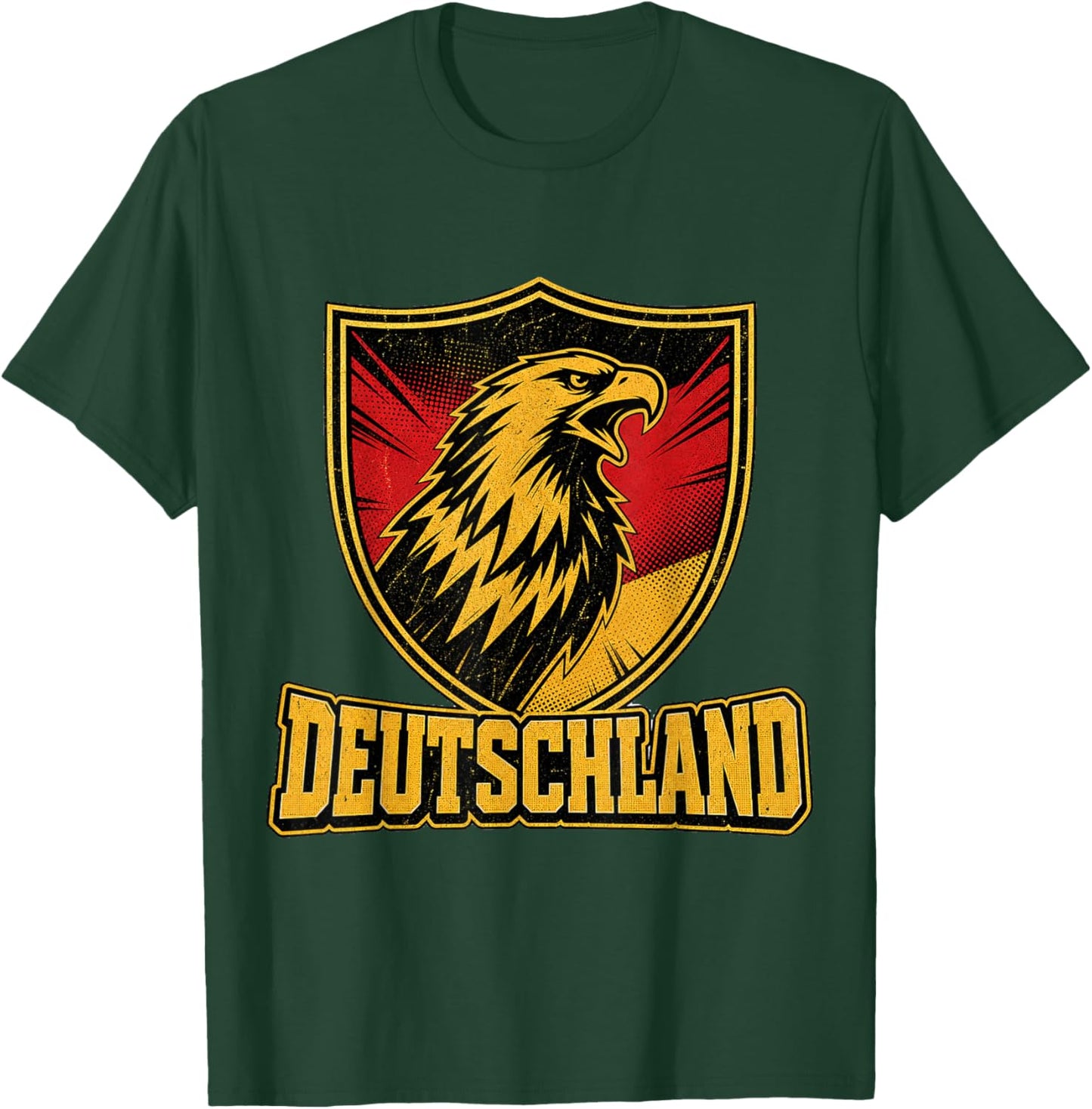 Deutschland Adler - Fan Design Schwarz Rot Gold T-Shirt - T-Shirt | Forest