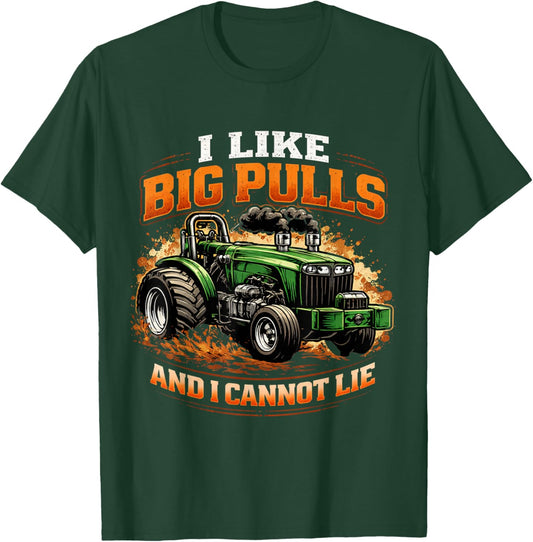Funny Tractor Pull, I Like Big Pulls, Power Pulling, Diesel T-Shirt - T-Shirt | Forest