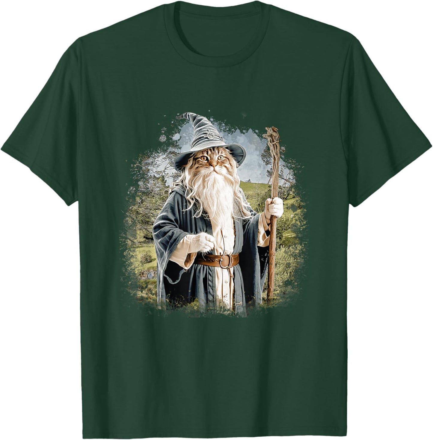 Cat Magician - Cat Lover Kitten Owner Kitty T-Shirt - T-Shirt | Forest