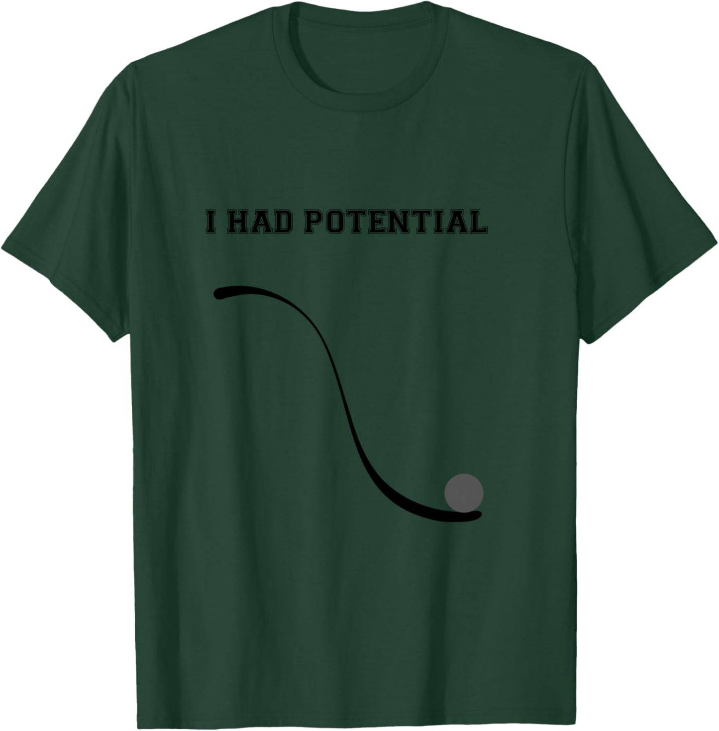 Joke about Retro Physics T-Shirt - T-Shirt | Forest