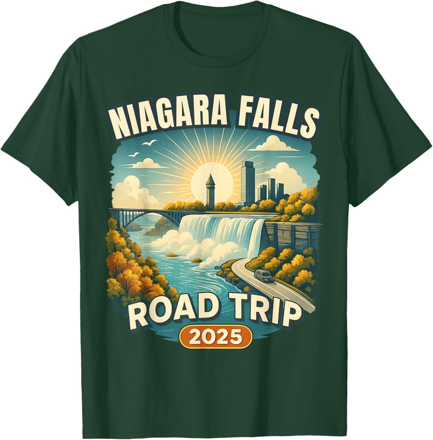 Family Vacation Souvenir Niagara Falls Road Trip 2025 T-Shirt - T-Shirt | Forest
