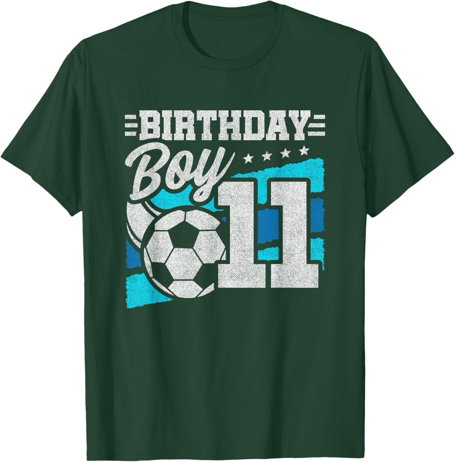 Soccer Birthday Party - 11 Year Old Boy - 11th Birthday T-Shirt - T-Shirt | Forest