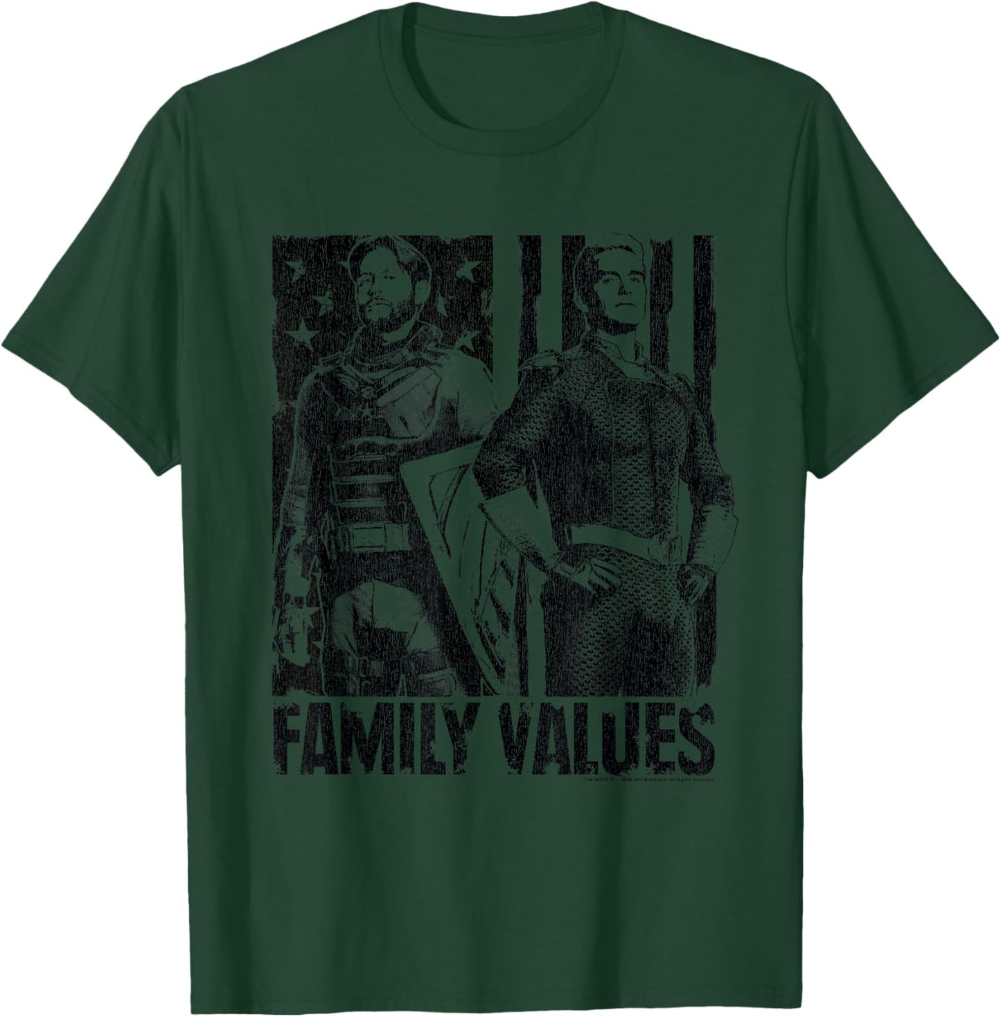 The Boys Family Values Homelander & Soldier Boy TV Show T-Shirt - T-Shirt | Forest