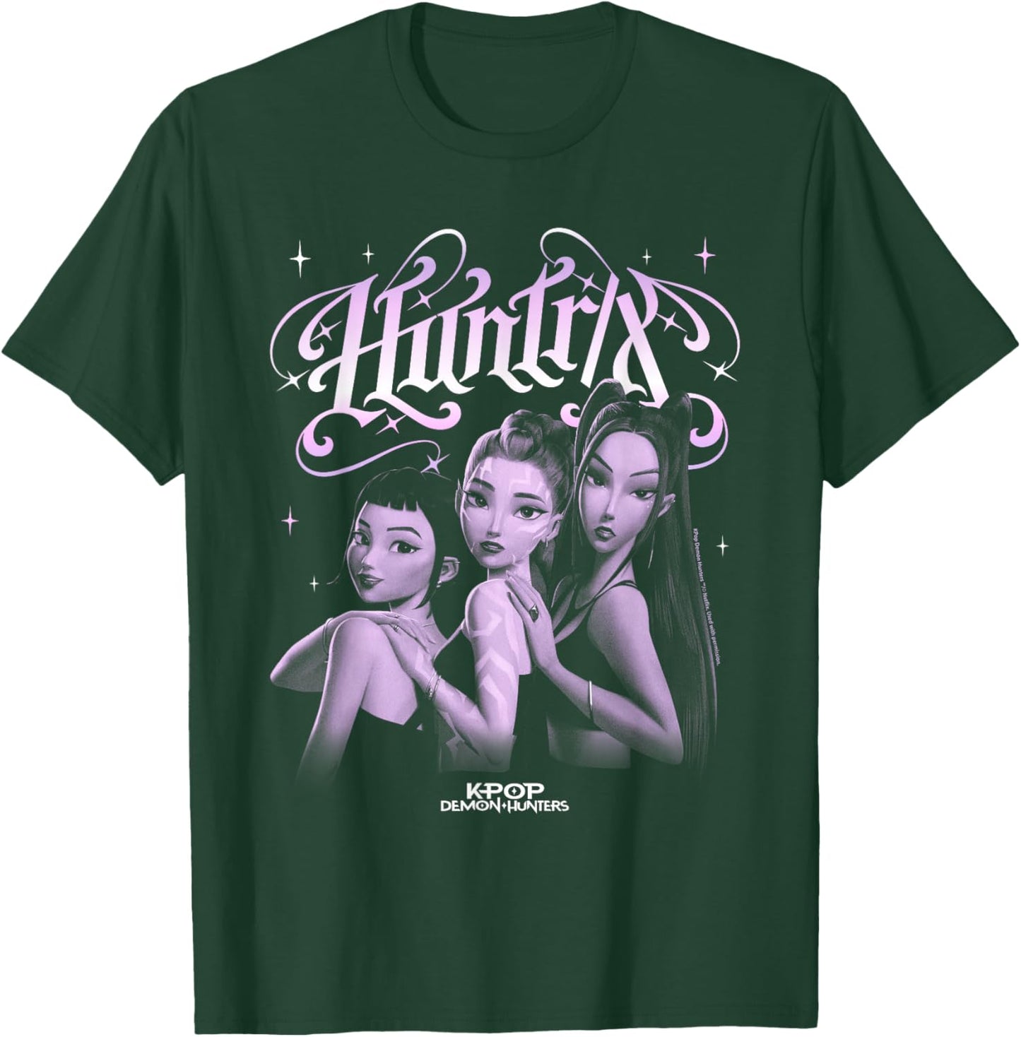 Kpop Demon Hunters Huntrix Gothic Officiellement licencie T-Shirt - T-Shirt | Forest