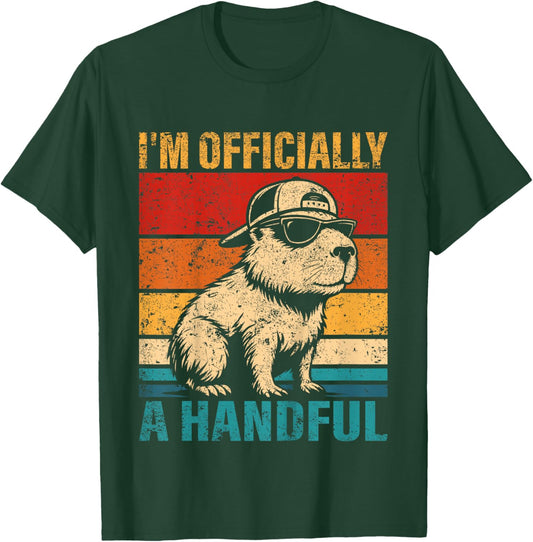Kids 5 Year Old Birthday I'm Officially A Handful 5th Birthday T-Shirt - T-Shirt | Forest