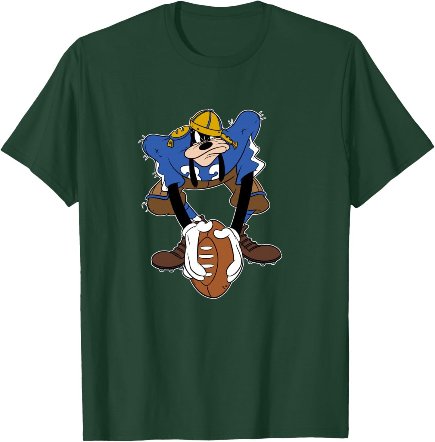 Disney Sports Goofy Football Team Player Manche Longue T-Shirt - T-Shirt | Forest