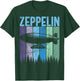 Retro Zeppelin 70s 80s Dirigible Airship Zepelin Zepplin T-Shirt - T-Shirt | Forest
