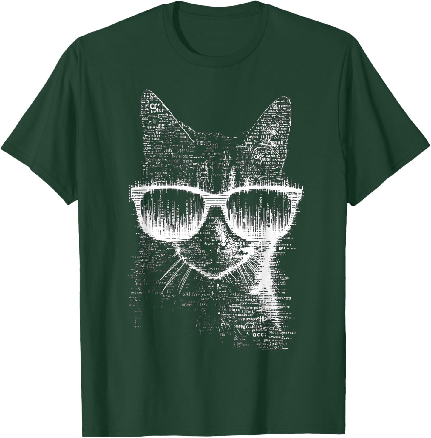 Cat Sunglasses T-Shirt - T-Shirt | Forest