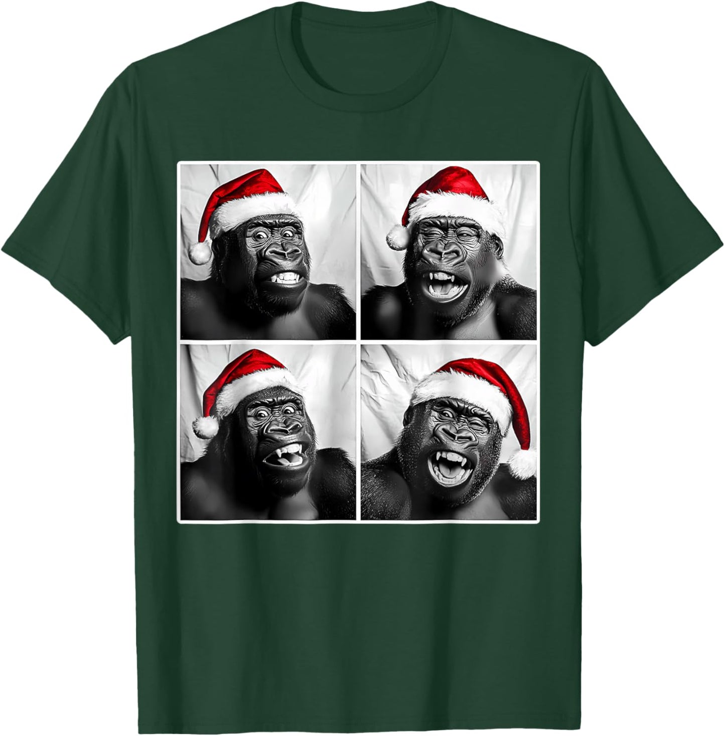 Funny Monkey Selfie Shirt Christmas Selfie Xmas Gorilla Meme T-Shirt - T-Shirt | Forest