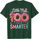 Little Miss 100 Days Smarter Kids Girls 100th Day of School T-Shirt - T-Shirt | Forest