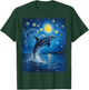 Van Gogh's Starry Night Bottlenose Dolphin Flipper Lovers T-Shirt - T-Shirt | Forest