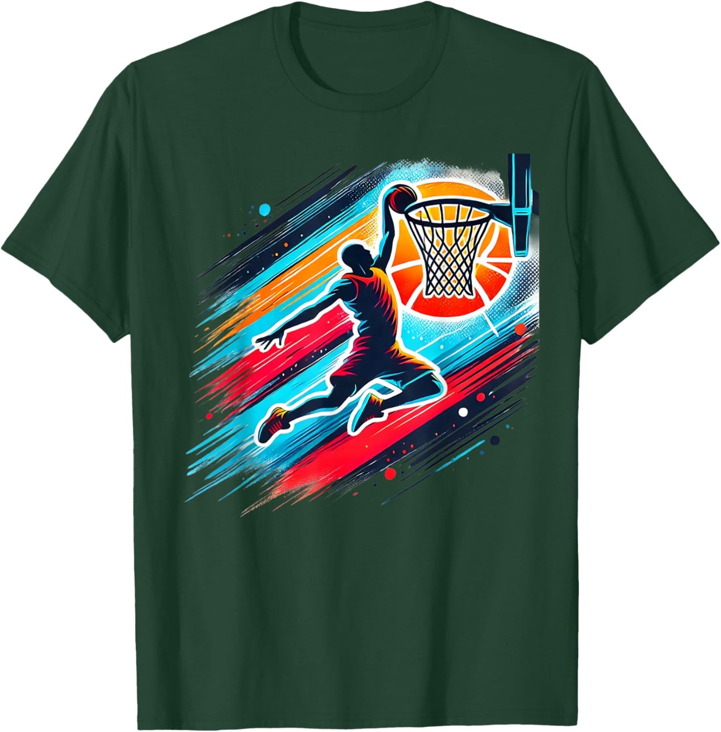 Cool Boys Basketball Shirts Men Kids Boys 10-12 12-14 Gifts T-Shirt - T-Shirt | Forest