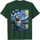 Funny Shark - Van Gogh Style - Starry Night T-Shirt - T-Shirt | Forest