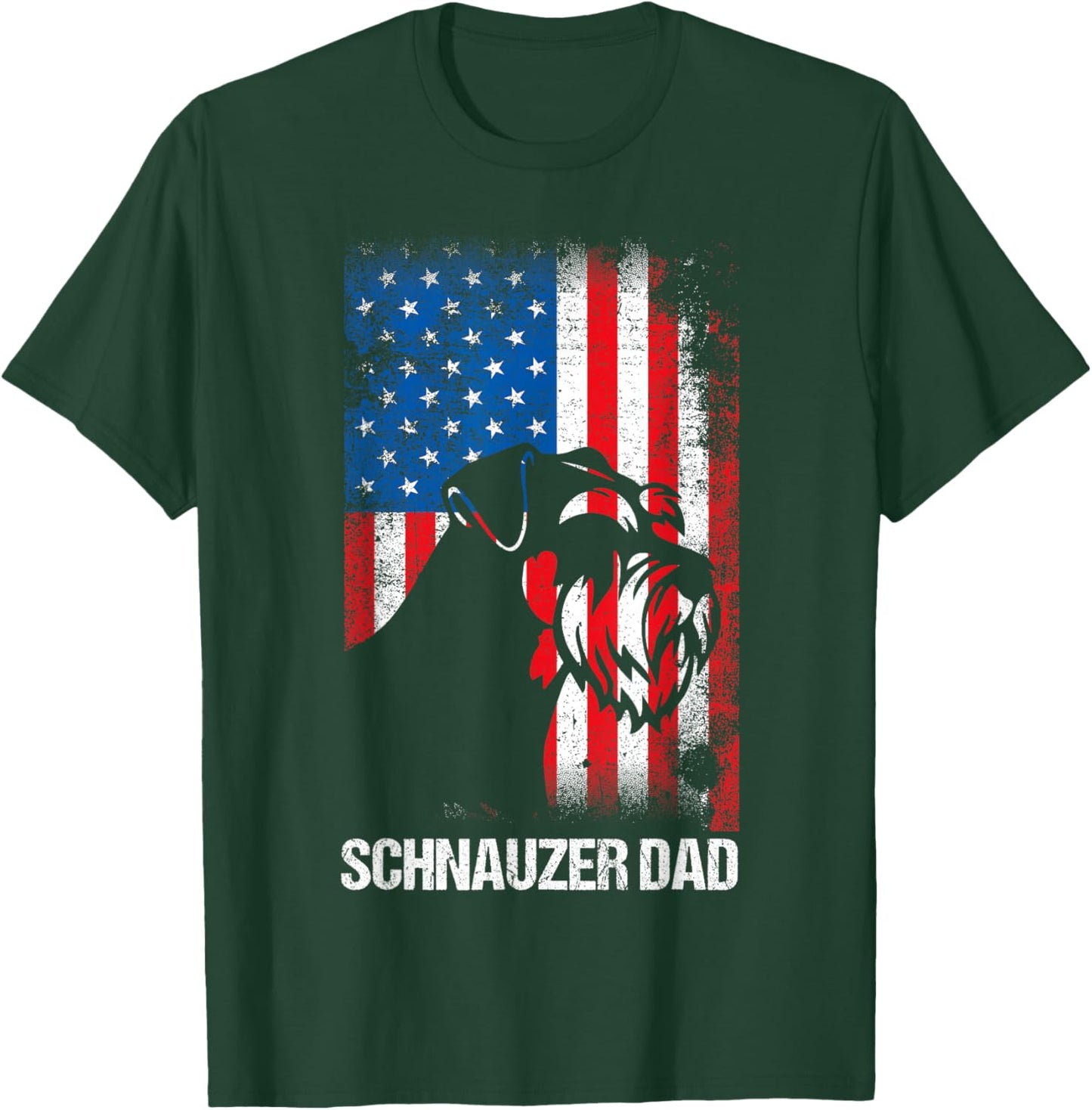 Schnauzer Dad T-Shirt - T-Shirt | Forest