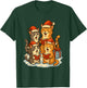 Cats Reading Books Christmas Tree T-Shirt - T-Shirt | Forest