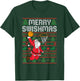 Basketball Ugly Christmas Xmas Santa Sports Men Boys Kids T-Shirt - T-Shirt | Forest