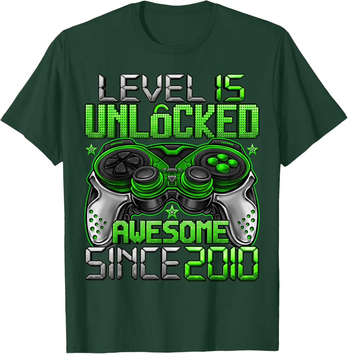 Level 15 Unlocked 15 Year Old Gifts Boys 15th Birthday Boy T-Shirt - T-Shirt | Forest