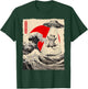 Funny Opossum UFO Abduction Great Wave Kanagawa Anime Possum T-Shirt - T-Shirt | Forest