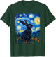Cute Bunny Rabbit - Van Gogh Style - Starry Night T-Shirt - T-Shirt | Forest
