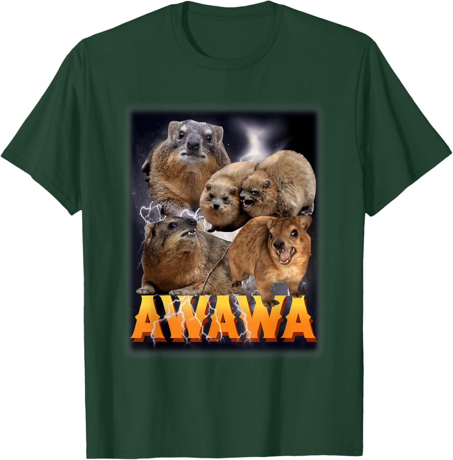 Funny Awawa Hyrax Strangely Specific Meme Animal for Family T-Shirt - T-Shirt | Forest