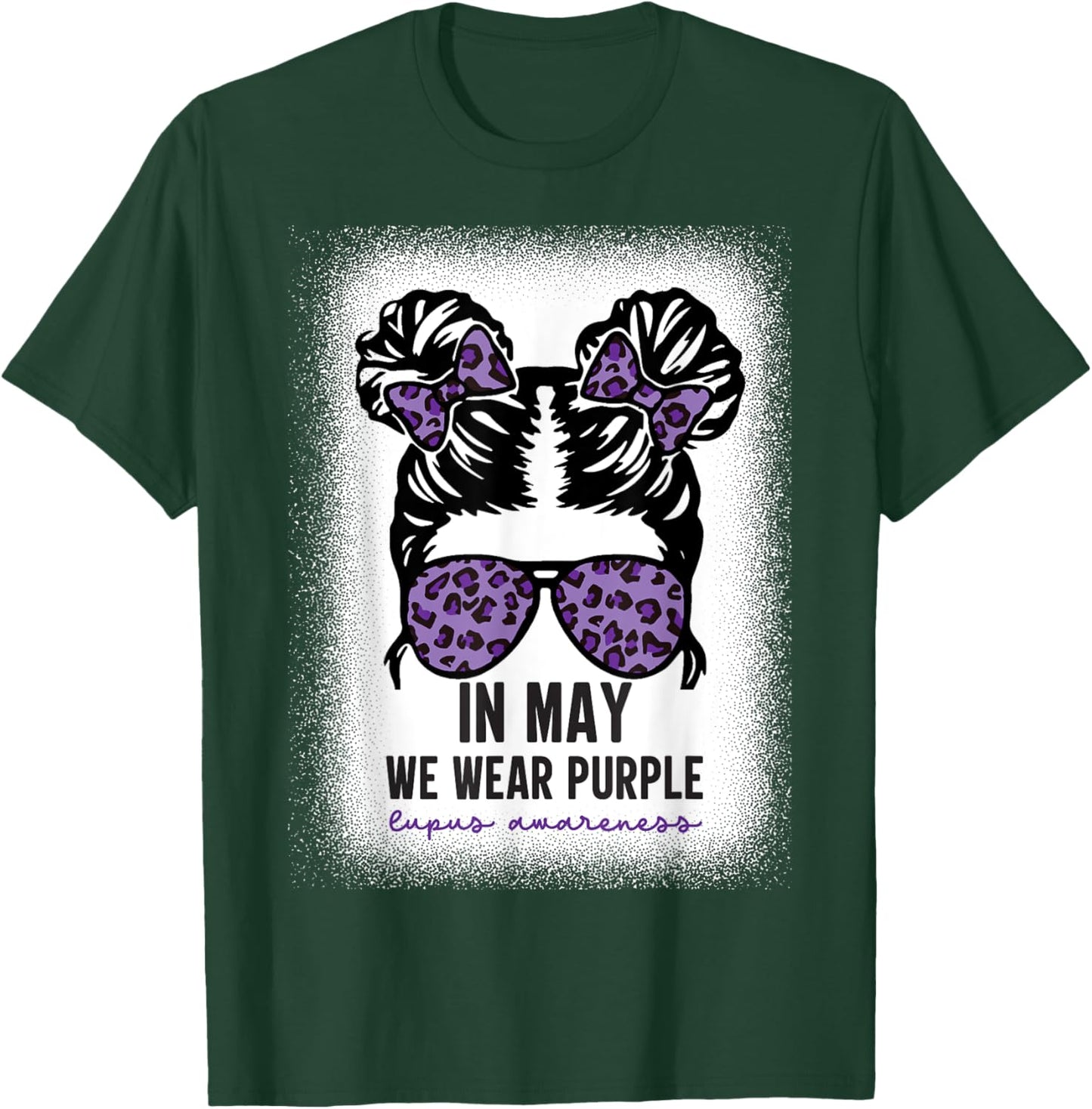 In May We Wear Purple Systemic Lupus Erythematosus Awareness T-Shirt - T-Shirt | Forest