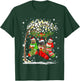 Funny Cairn Terrier Dog Tree Christmas Lights Xmas Pajama T-Shirt - T-Shirt | Forest