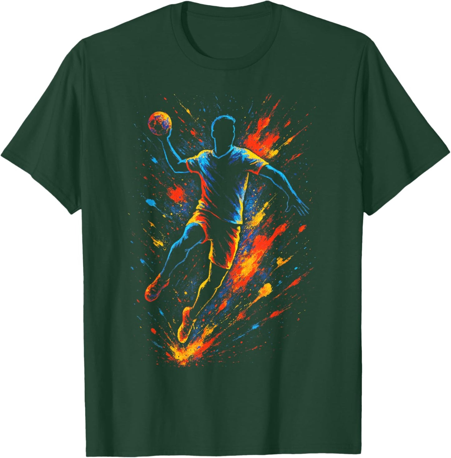 Handball Handballer Verein Sportler Trainer T-Shirt - T-Shirt | Forest