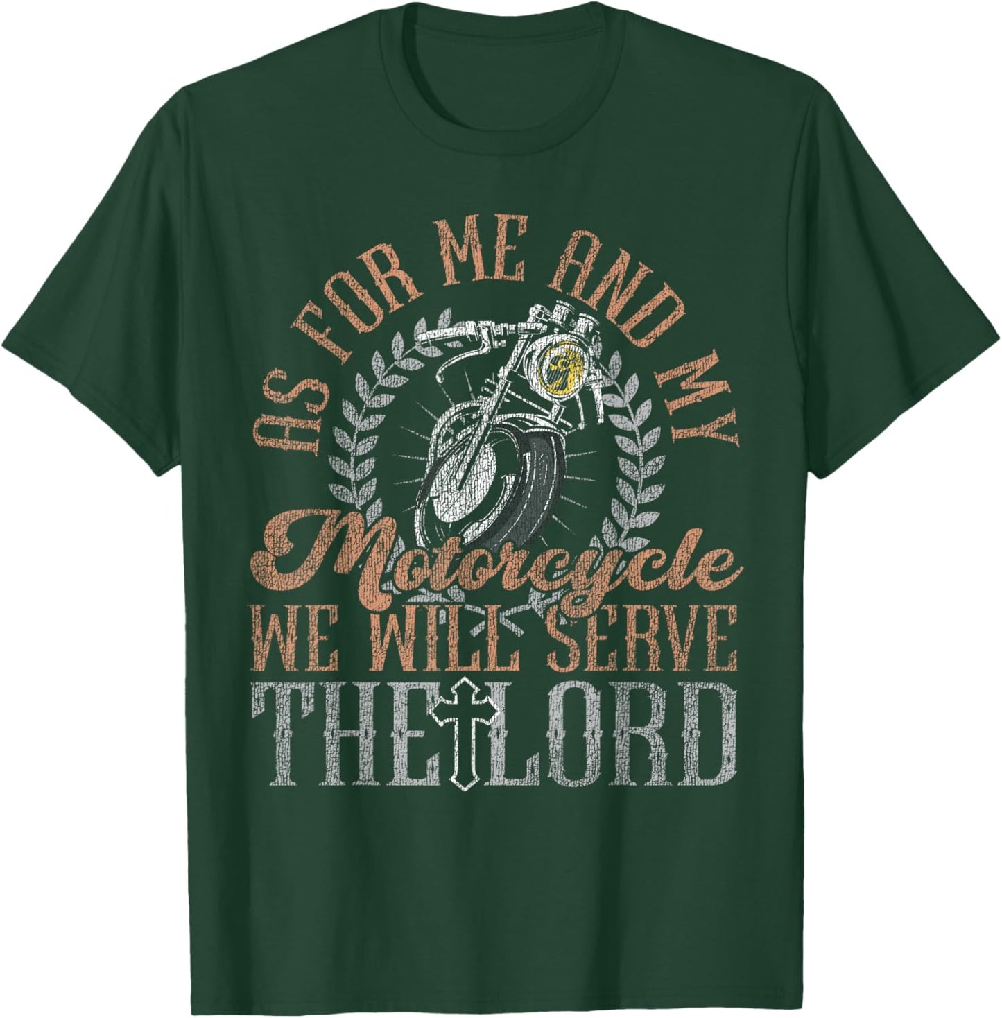 Classic Motorcycle Biker Jesus Faith Christian Biker As For T-Shirt - T-Shirt | Forest