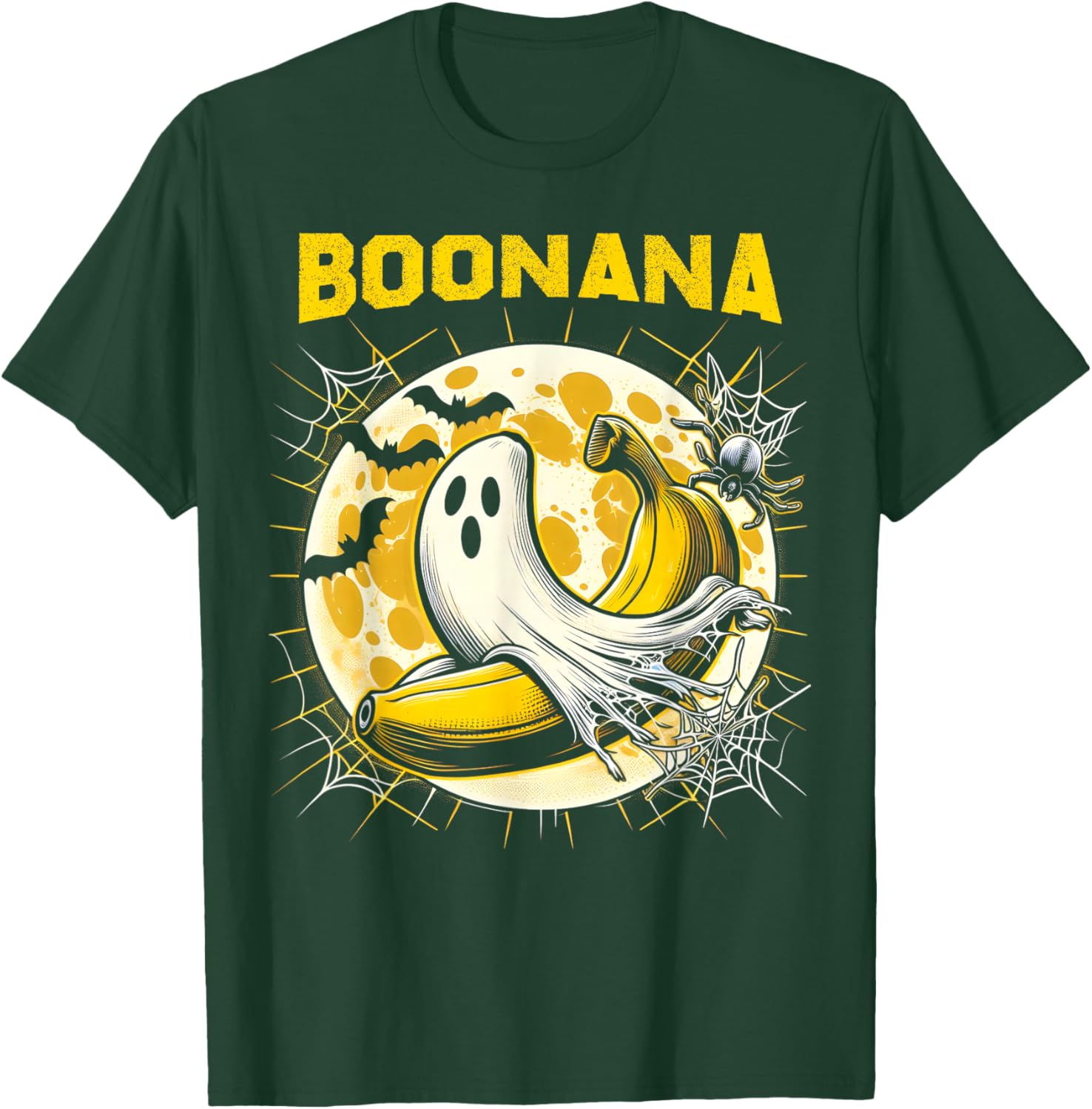 Boonana Ghost Costume Funny Banana Ghost Boonana Halloween T-Shirt - T-Shirt | Forest