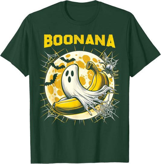 Boonana Ghost Costume Funny Banana Ghost Boonana Halloween T-Shirt - T-Shirt | Forest