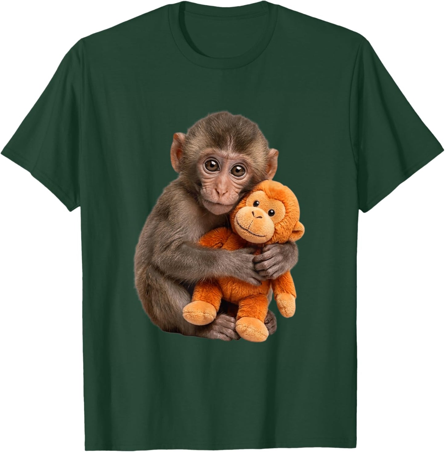 Adorable Cute Baby Monkey Punch Men Women Kids T-Shirt - T-Shirt | Forest