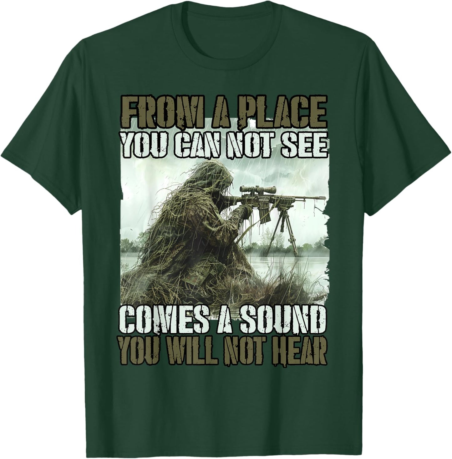Bundeswehr sniper T ghillie camouflage suit KSK soldiers T-Shirt - T-Shirt | Forest