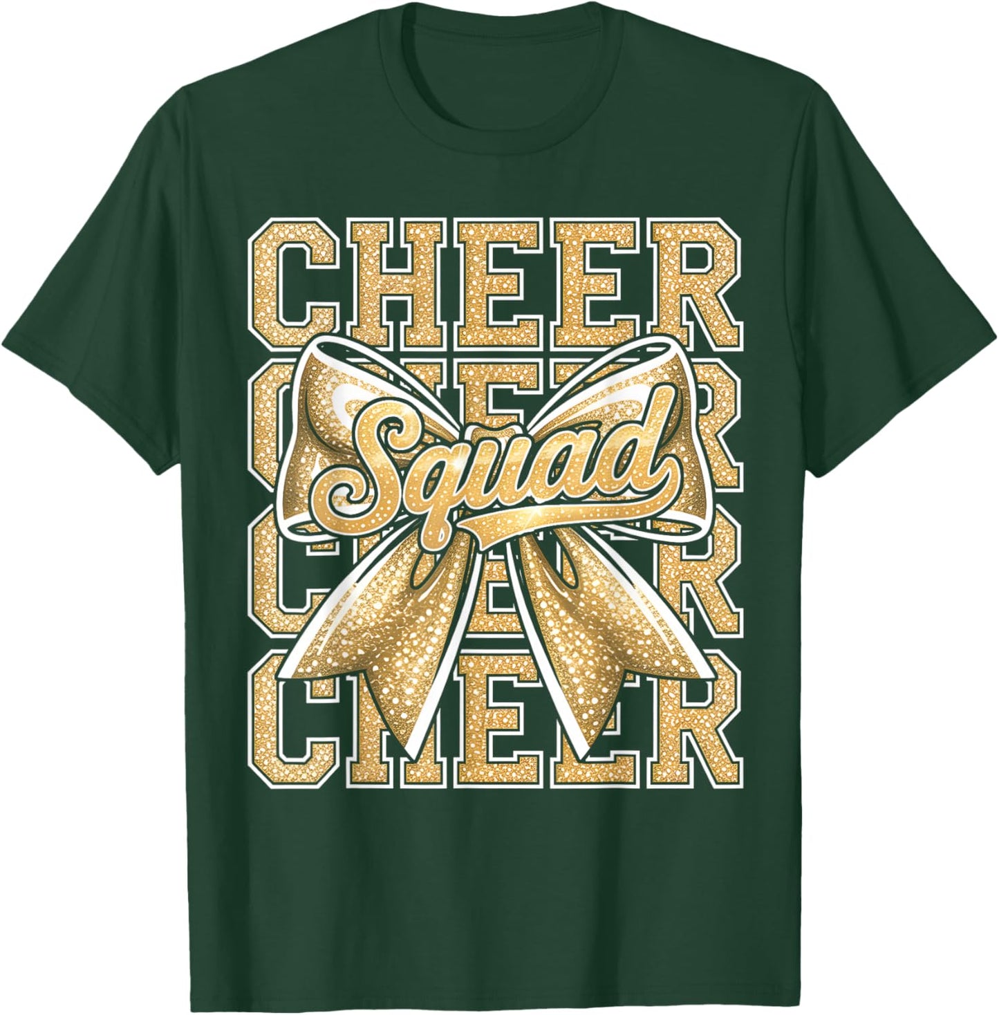 Cheer Youth Team Cheerleader Sport Girls Funny Mom Gift T-Shirt - T-Shirt | Forest