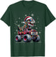 Monster Truck Dinosaur TRex Christmas Boys Kids T-Shirt - T-Shirt | Forest