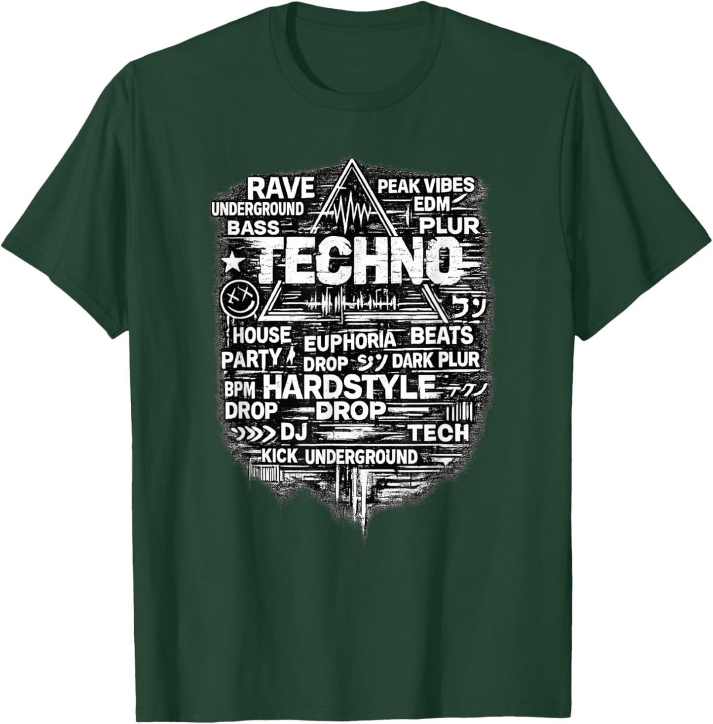 Techno Rave EDM Underground Bass Music Apparel T-Shirt - T-Shirt | Forest