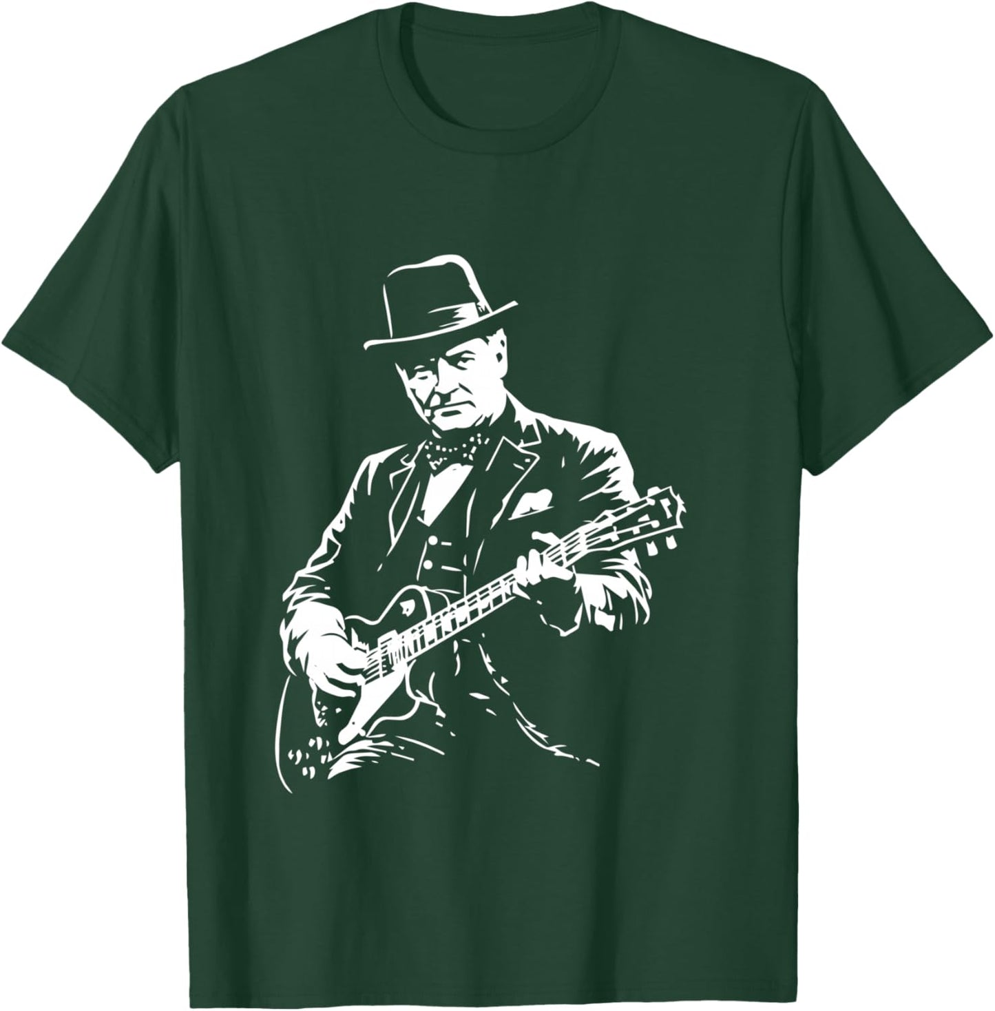 Winston Churchill Guitare Manche Longue T-Shirt - T-Shirt | Forest