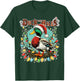 Retro Duck Christmas Lights Merry Ducking Christmas Animal T-Shirt - T-Shirt | Forest