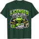 Licensed Dealer Refrigerant Tech HVAC Refrigeration Design T-Shirt - T-Shirt | Forest