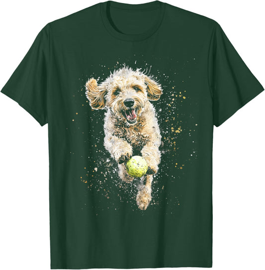 Goldendoodle Hunting Ball Cute Labradoodle Doodle Dog Mum T-Shirt - T-Shirt | Forest